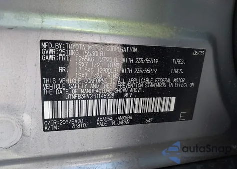 2023 Toyota Rav4 Prime Xse from USA, damaged, VIN JTMFB3FV2PD146928